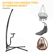 Heavy Duty Metal C Stand for Hammock Chair Ideal for Garden Porch or Indoor Use