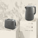 Grey 1.7L 3000W Fast Boil Cordless Kettle and 2 Slice Toaster Set with 7 Browning Levels by HOMCOM