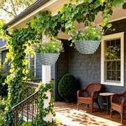 Set of 2 Artificial Hanging Cosmos Flowers for Indoor or Outdoor Display Multicoloured