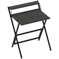 HOMCOM 70 cm Folding Computer Desk with Monitor Shelf - Black