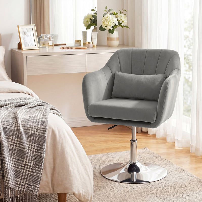 Swivel Lounge Chair Grey - image 2