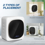 4kg Vented Tumble Dryer 800W Compact Front Load with Smart Mode White by HOMCOM AOSOM