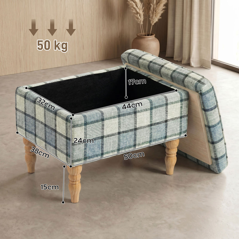 Storage Ottoman with Flip-Top Tray and Hidden Lounge Storage