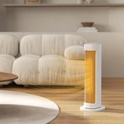 2000W Ceramic Electric Heater with Remote Timer and 3 Heat Settings for Home Use White