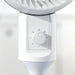 White 9 Inch Air Circulator Pedestal Fan 3 Speed 70 Degree Oscillating by HOMCOM