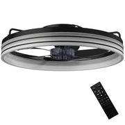 Smart Ceiling Fan with Adjustable Lighting and App Control for Year Round Comfort Black AOSOM