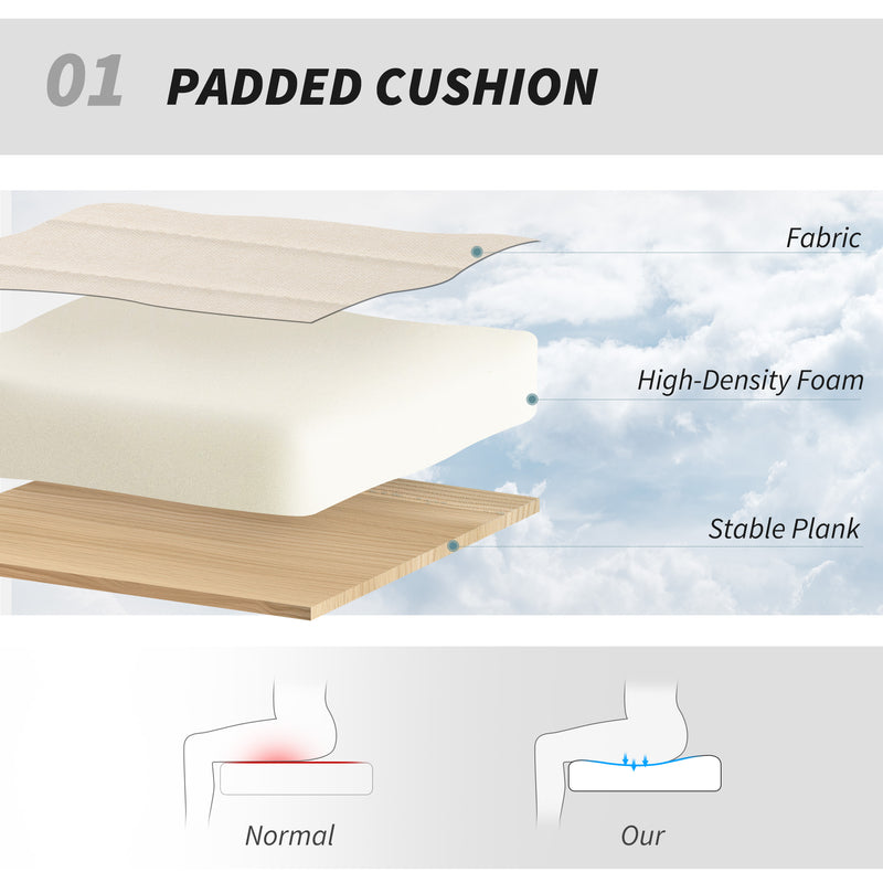 Armless Swivel Office Chair With Wide Seat And Tilt Function For Home Desk Use Cream