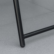 Set of 6 Grey Folding Garden Chairs with Armrests and Mesh Seats for Patio or Camping