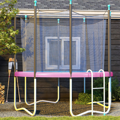 Pink 12FT Trampoline Spring Cover Waterproof UV Resistant Replacement Pad by SPORTNOW AOSOM
