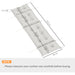 Light Grey Sun Lounger Cushion 190x56x10cm Thick Garden Chair Pad with UPF20+ Fabric by Outsunny