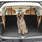 Adjustable Heavy Duty Dog Car Barrier for SUV and Estate Vehicles Keeps Pets Safe Black AOSOM