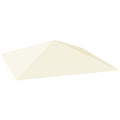 Cream 3m x 3m Gazebo Canopy Replacement UV-Resistant Waterproof Cover by Outsunny