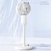 White 9 Inch Air Circulator Pedestal Fan 3 Speed 70 Degree Oscillating by HOMCOM