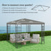 Grey 3 x 3m Gazebo Replacement Canopy by Outsunny