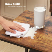 3 Piece Bar Table Set With Stools Space Saving Design For Kitchen Or Dining Area Brown Black