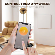 WiFi Smart Electric Wall Mounted Heater 170W Far Infrared Low Energy Heating White