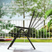 Orange Rattan Reclining Garden Chairs with Adjustable Backrest and Cushions by Outsunny
