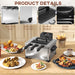 5 Litre Stainless Steel Deep Fat Fryer 2000W With Timer For Chips And Fried Chicken