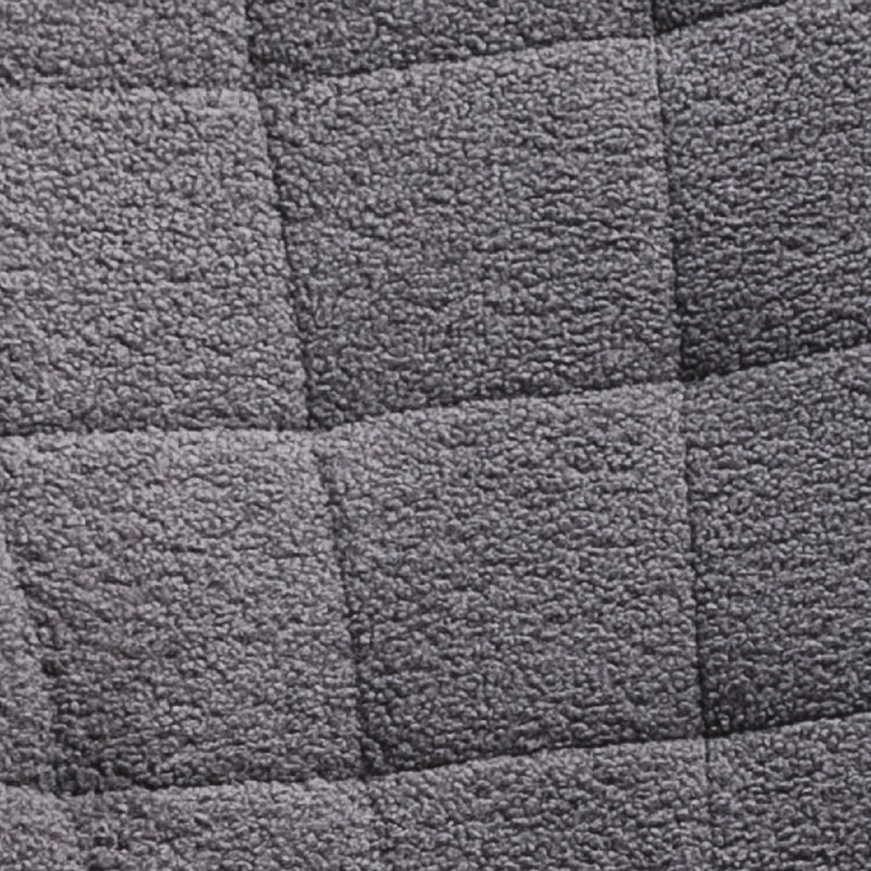 Wingback Nursery Rocking Chair with Berber Fleece for Nursing and Relaxing, Dark Grey