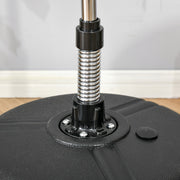 Adjustable Height Punching Bag with Stand for Teens in Gold and Black by Outsunny AOSOM