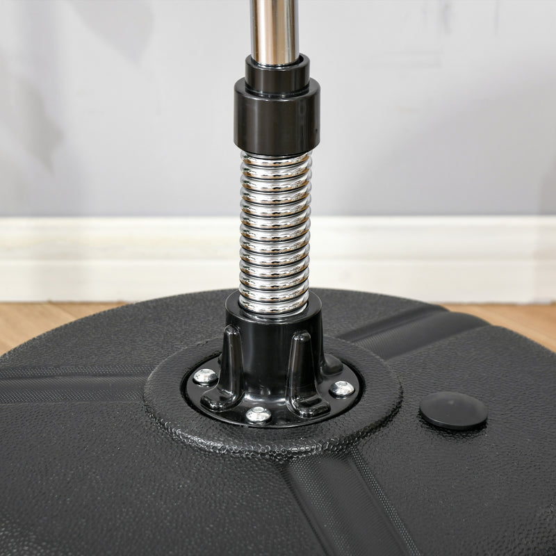 Adjustable Height Punching Bag with Stand for Teens in Gold and Black by Outsunny AOSOM