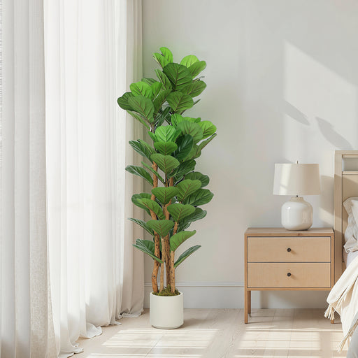 150cm Artificial Fiddle Leaf Fig Tree Indoor House Plant Decoration Green