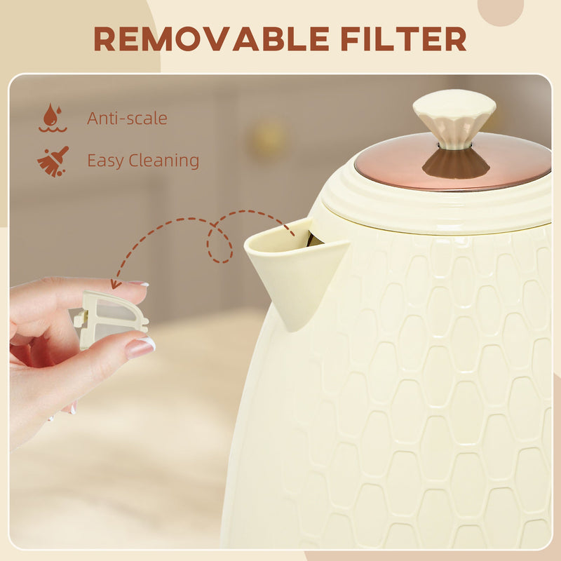 Honeycomb Kettle, Beige