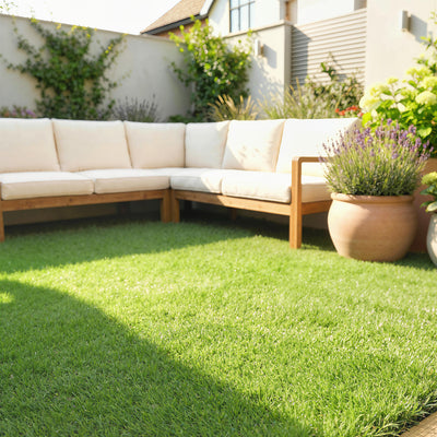 Artificial Grass Roll for Low Maintenance Garden or Patio All Weather Soft Green AOSOM