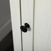 2 Piece Bathroom Furniture Set Tall Cabinet and Under Sink Cupboard Ash Wood Effect by kleankin AOSOM