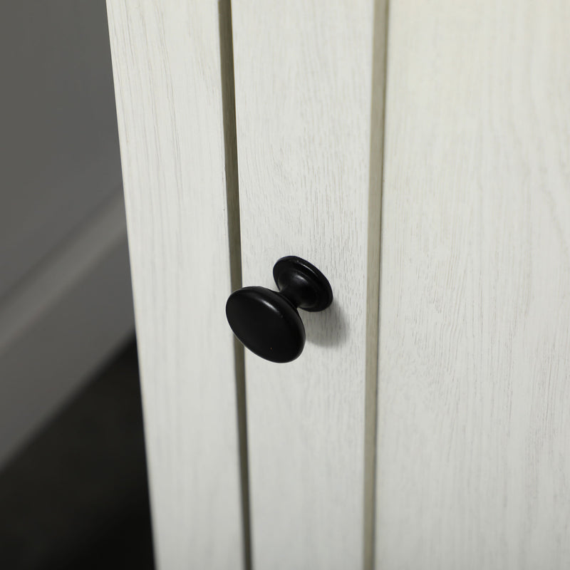2 Piece Bathroom Furniture Set Tall Cabinet and Under Sink Cupboard Ash Wood Effect by kleankin AOSOM