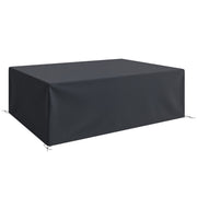 Black Waterproof Garden Furniture Cover 600D Oxford for Rattan Sofa Set 275L x 205W cm by Outsunny