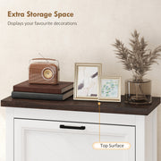 Slim Shoe Storage Cabinet for Hallway Organisation with Flip Drawers and Adjustable Shelves White Homcom