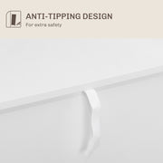 White Adjustable Shelf Sideboard Storage Cabinet for Home or Office by HOMCOM