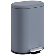 30L Slim Pedal Bin with Soft Close Lid and Removable Bucket for Kitchen or Office Grey