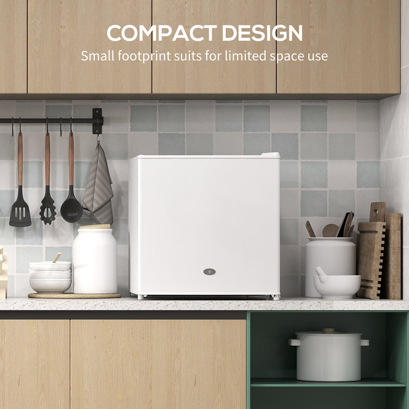 35L Compact Mini Freezer with Adjustable Temperature Control Ideal for Small Spaces White