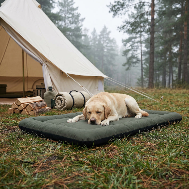 Waterproof Pet Bed Mat for Protecting Car Seats and Floors from Muddy Paws Army Green