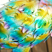 Peacock Garden Statue Metal Ornament with Stakes for Patio and Pond Decoration by Outsunny