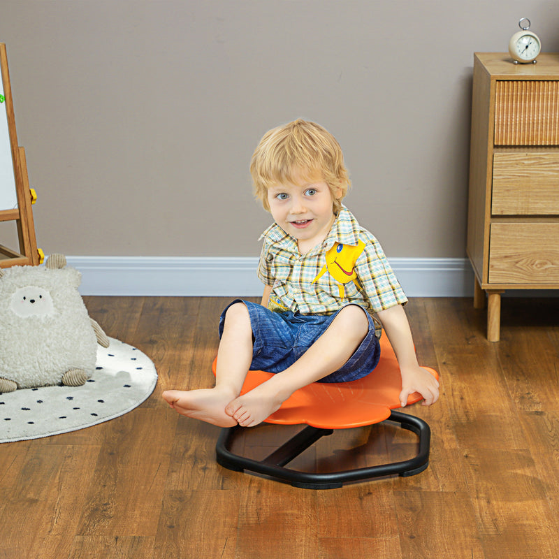 Orange Sensory Spinning Chair for Kids Improves Coordination and Balance by AIYAPLAY