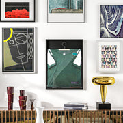 Black 60 x 80cm Shirt Display Frame with Inner Hook and Hanger by HOMCOM