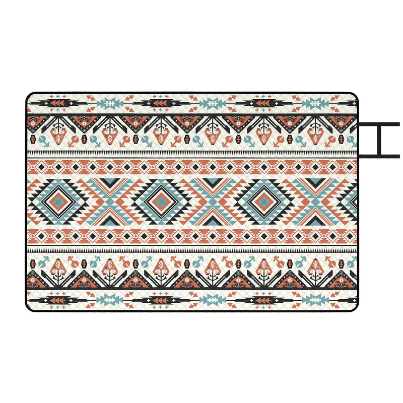 Camping Mat for 4 People Waterproof and Padded for Picnics and Outdoor Use Colourful AOSOM