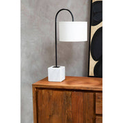 Acacia wood sideboard styled in a hallway setting