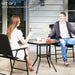 Set of Two Black Folding Rattan Chairs for Garden and Patio by Outsunny