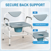Secure back support panel showing the HDPE backrest and seat