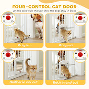 Adjustable dog gate additional detail view