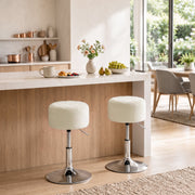 Studio shot of the beige bar stool on a white background