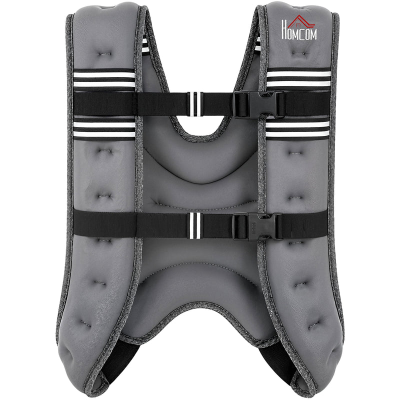 Weighted Vest for Home Workouts with Adjustable Straps and 8 kg Resistance Grey
