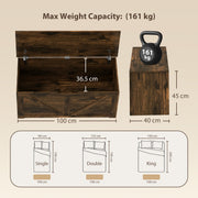 Storage bench 127L - Brown