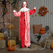 Dimension diagram showing the Outsunny Halloween clown decoration at 165cm tall with a 30cm wide base