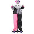 HOMCOM 173 cm animated Halloween clown decoration on a stand, plain studio shot