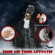Skeleton reaper showing touch, loud-sound and button activation